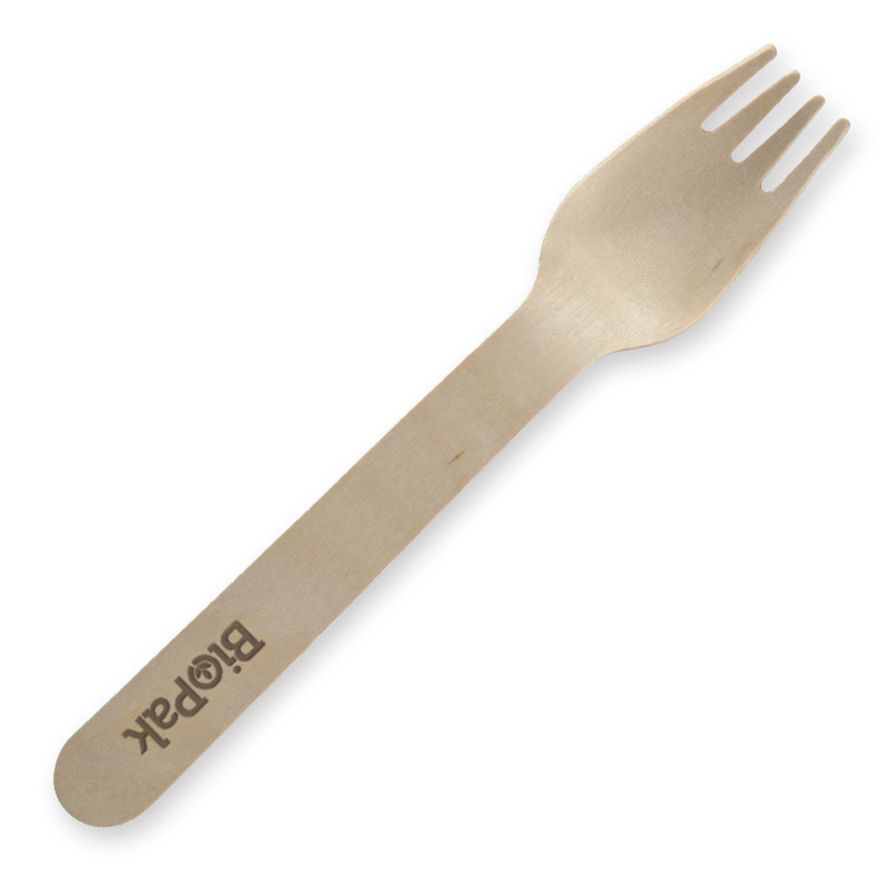 16cm coated wooden fork