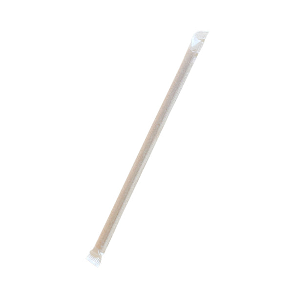 Greenmark Bamboo Fiber Straw | Regular Individually wrapped 6mmx210mm 4000pc/ctn.