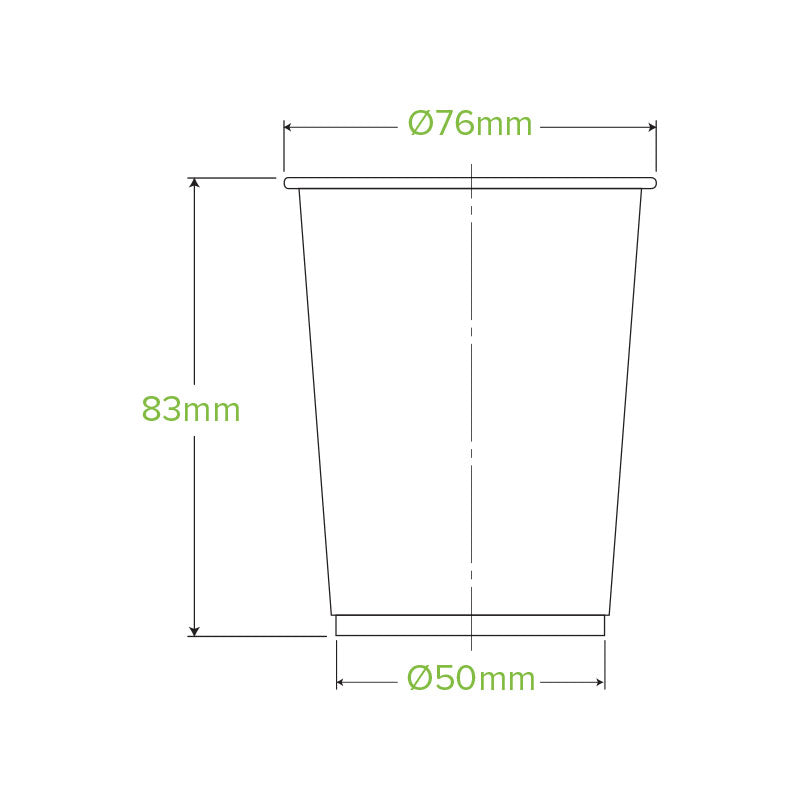 BioPak 200ml Clear Compostable Disposable Cold Cup.