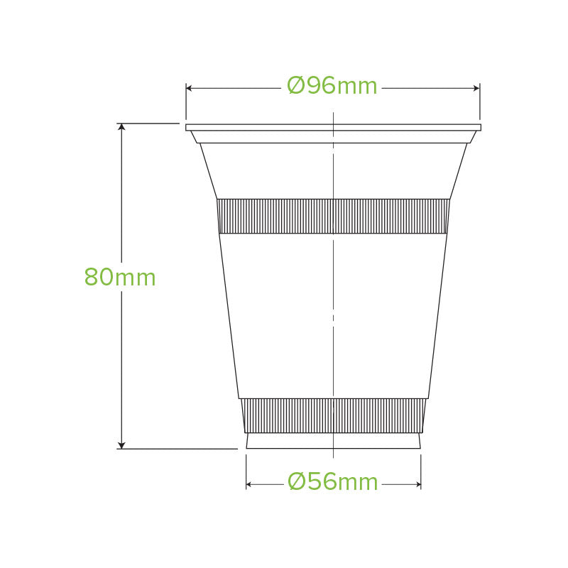 BioPak 360ml Clear Compostable Disposable Cold Cup.