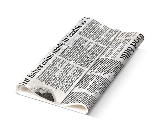 Newsprint Greaseproof Paper 190x300 mm