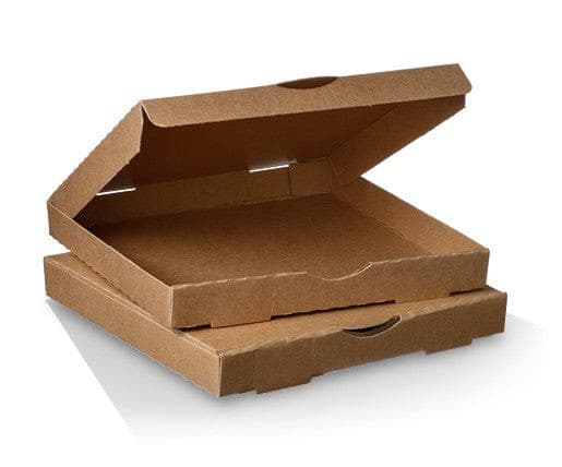 13 inch Takeaway Pizza Box 100 Bundle (330x330x40 mm) KRAFT - Green Mark Brand.