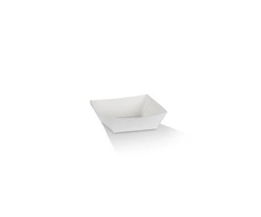 Mini Cardboard Tray/White & Kraft 55x55x25 mm