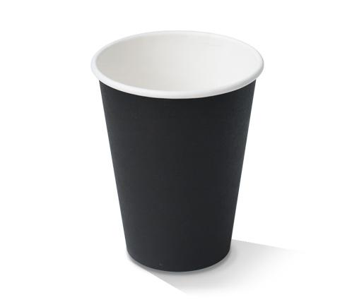 12oz Single Wall Cup Black.