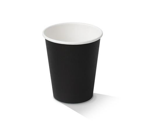 8oz Single Wall Cup/Black/standard.