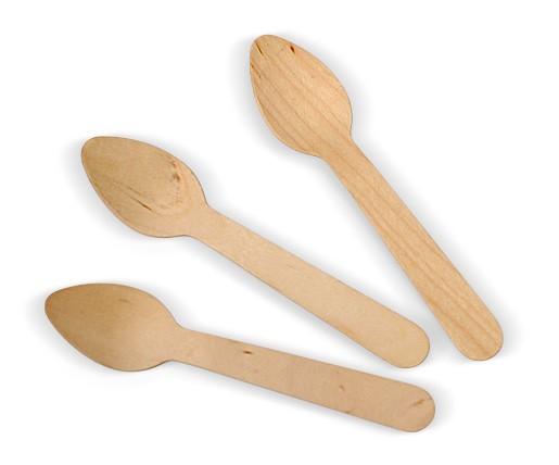 Greenmark Coated Wooden Tea Spoon - 110mmx23mm.