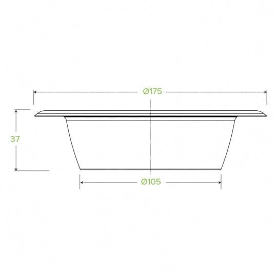 BioPak 500ML WHITE BIOBOWLS - 10PK.