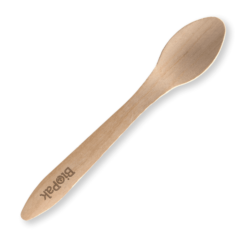 19cm Coated Wooden Disposable Spoon