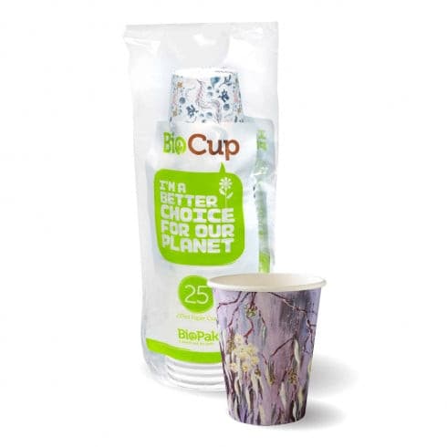 BioPak 280ML HOT PAPER BIOCUPS - 25PK