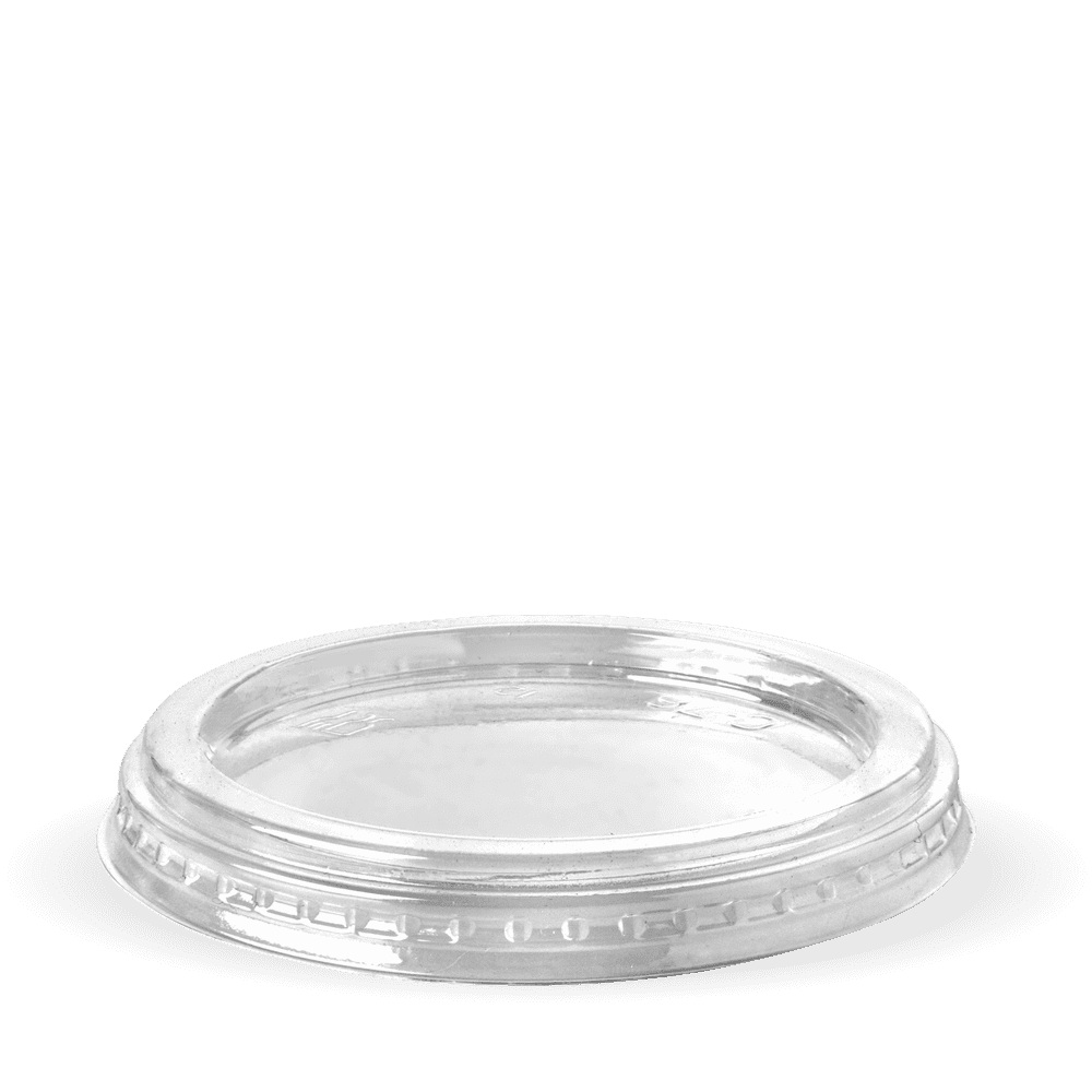 BioPak 60- 280ml Flat Clear BioCup Lid.