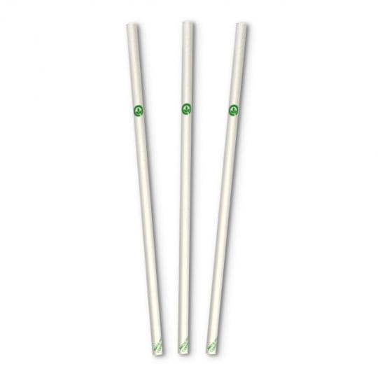 6MM WHITE REGULAR STRAWS - 50PK