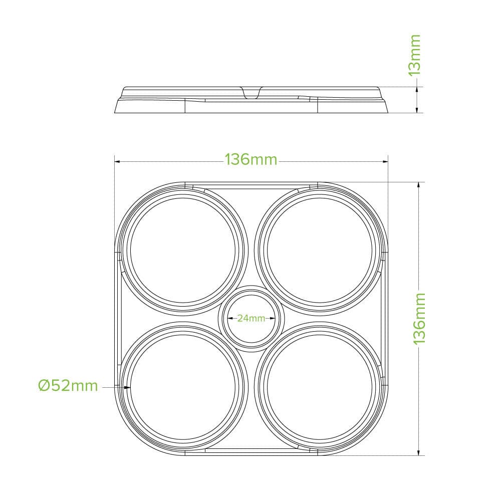 BioPak 4 Pack Beer Ring Holder.