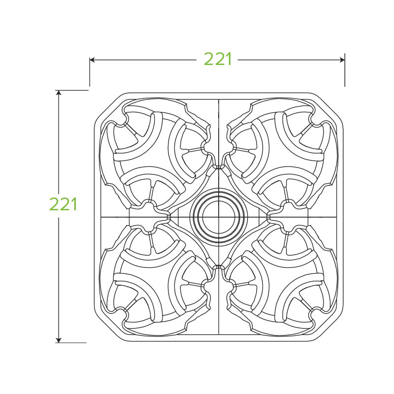 BioPak 4 Cup Carry Tray - Made from Recycled Paper Pulp