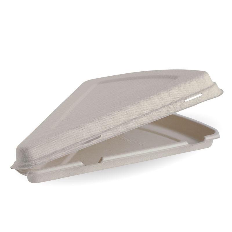 Pizza Slice Clamshell Made from Sugarcane Fibre - Home Compostable