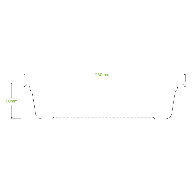 BioPak 1,000ml BioCane Tray.