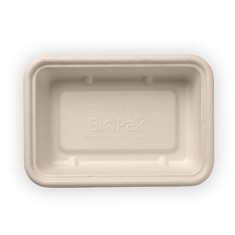 BioPak 500ml Natural BioCane Takeaway Base.