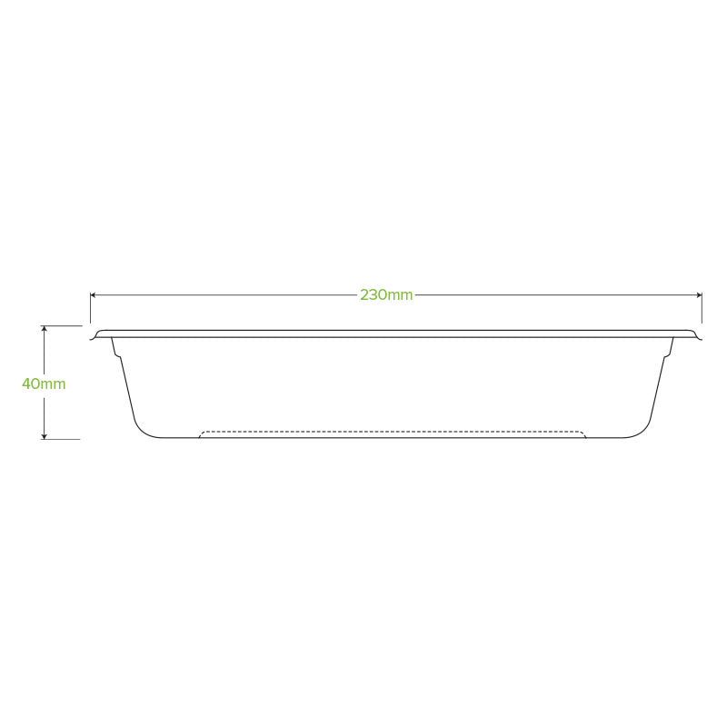 BioPak 750ml BioCane Tray.