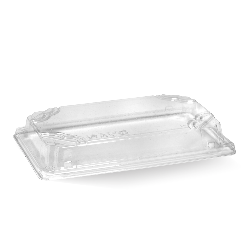 BioPak Large BioCane Sushi Tray PLA Lid