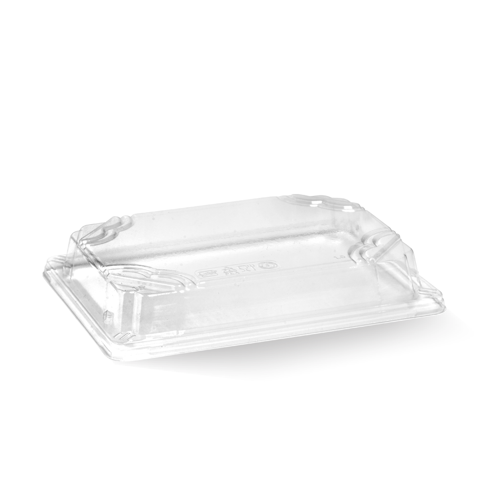 BioPak Medium BioCane Sushi Tray PLA Lid