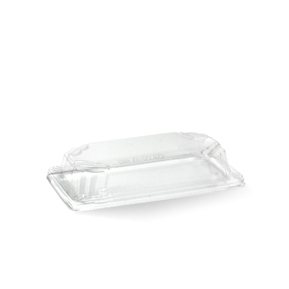 BioPak Small BioCane Sushi Tray PLA Lid