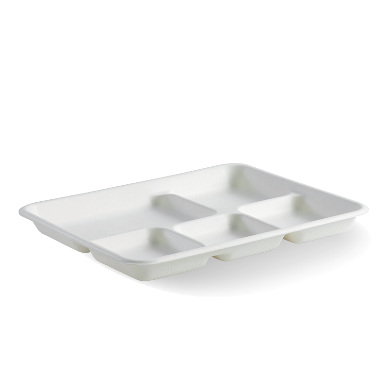 BioPak 5-Compartment BioCane Tray