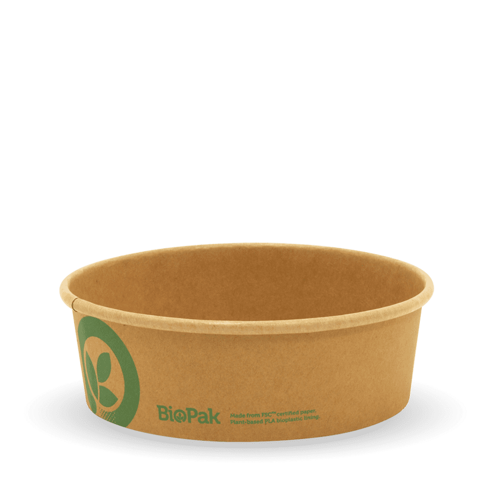 BioPak 500ml Small Kraft BioBowl