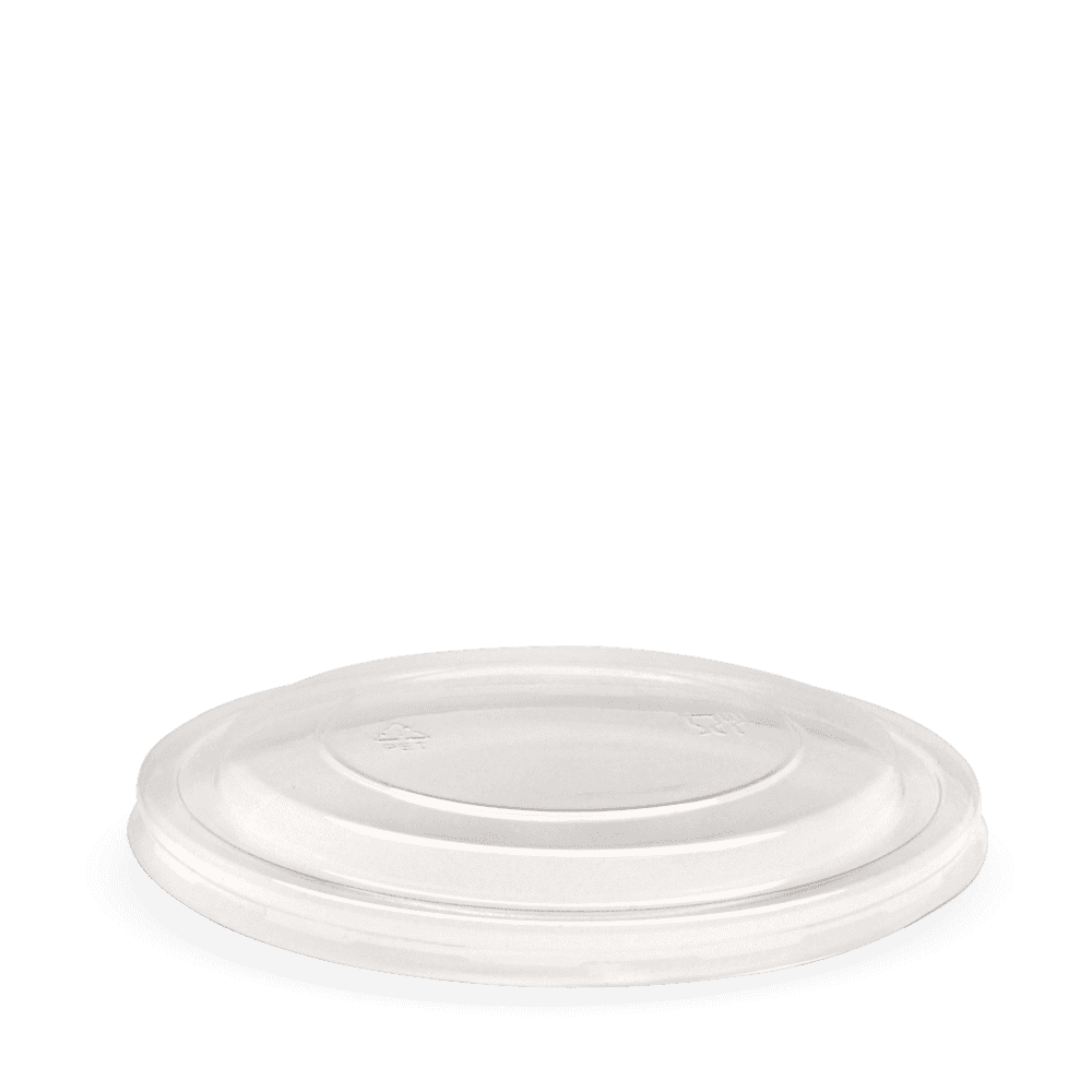 BioPak 500-1,000ml Kraft BioBowl PET Lid