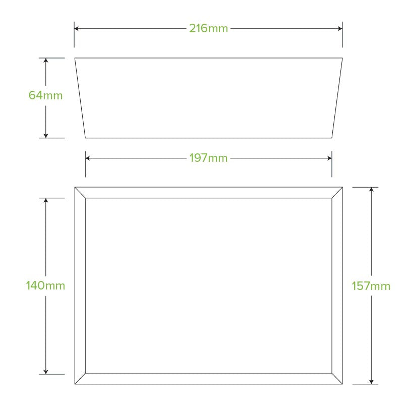 BioPak Large BioBoard Lunch Box.