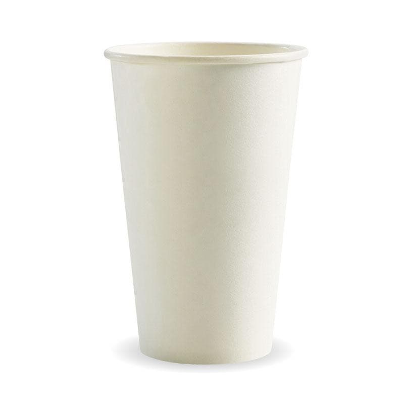 BioPak 16oz Single Wall White BioCup