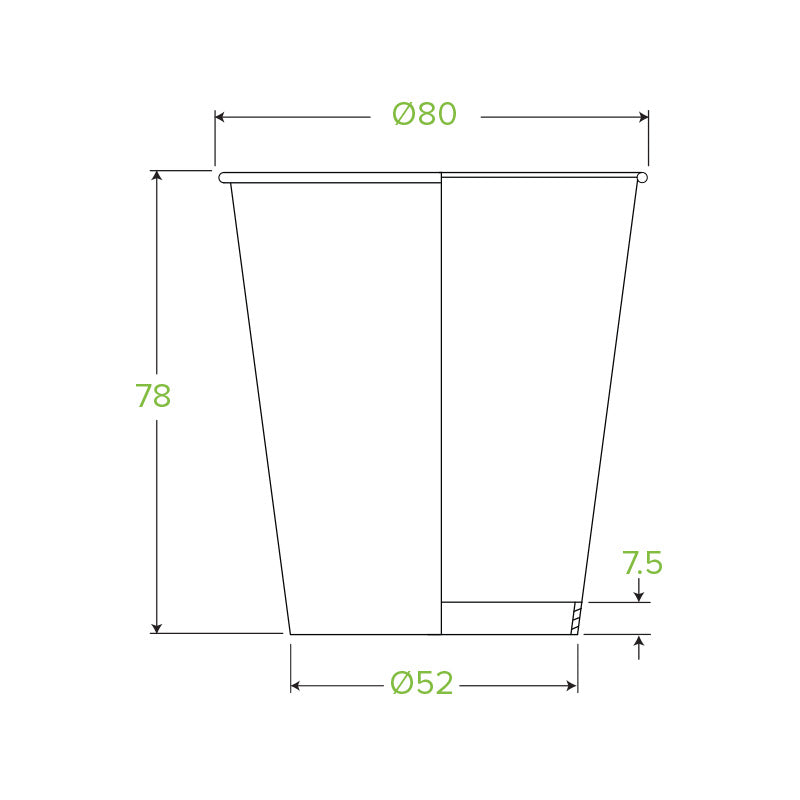 BioPak 6oz Single Wall Art Series BioCup.