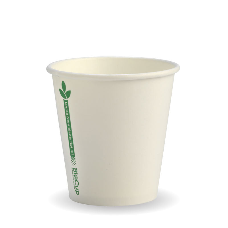 BioPak 6oz BioCup Green line Single Wall