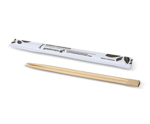 Takeaway Disposable Bamboo Chopsticks - Individually Wrapped 21cm.