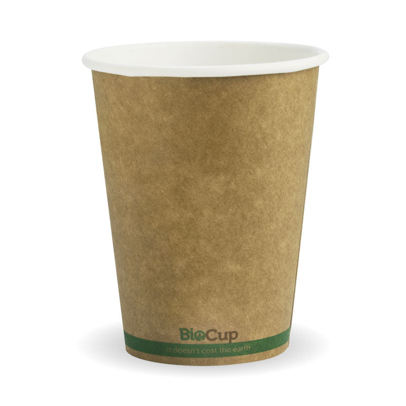 BioPak 12oz Single Wall Kraft Brown BioCup