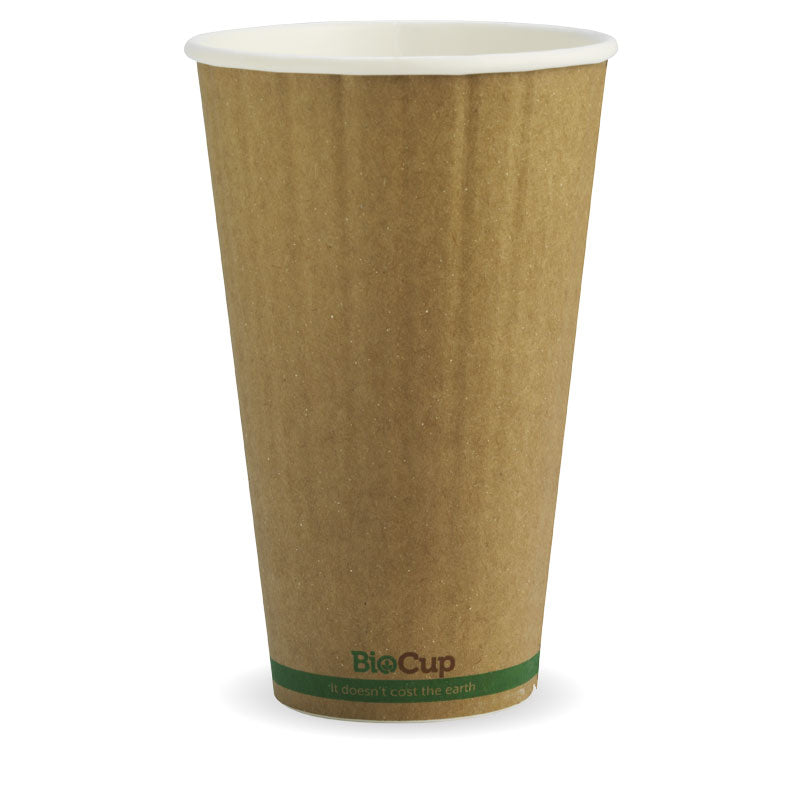 BioPak 16oz Double Wall Kraft Brown BioCup