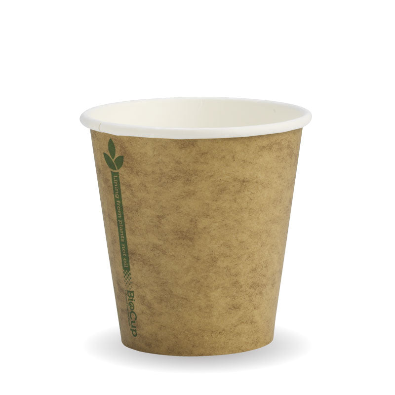 BioPak 6oz Single Wall Kraft Brown BioCup