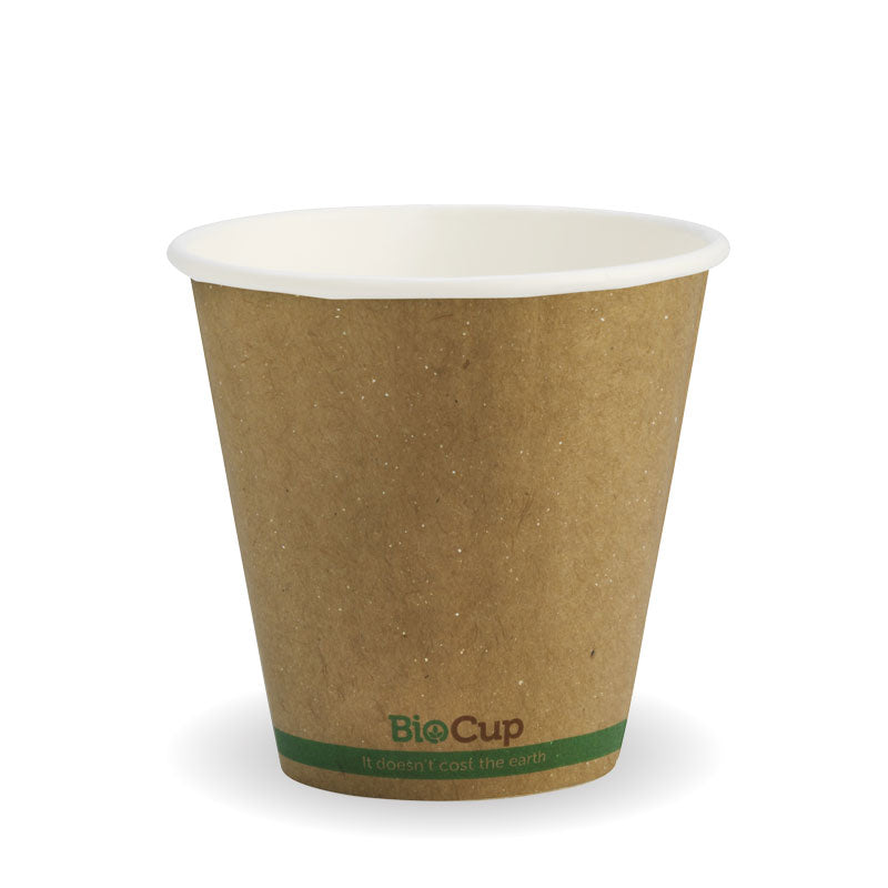 BioPak 8oz (90mm) Double Wall Kraft Brown BioCup