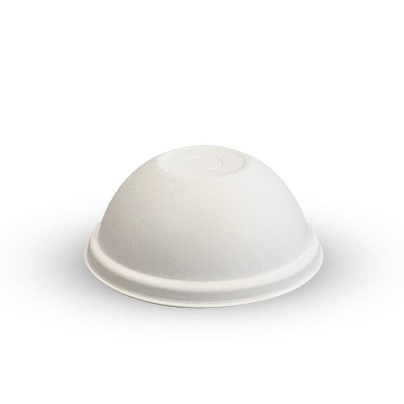 BioPak 80mm BioCane Dome Lid - white.