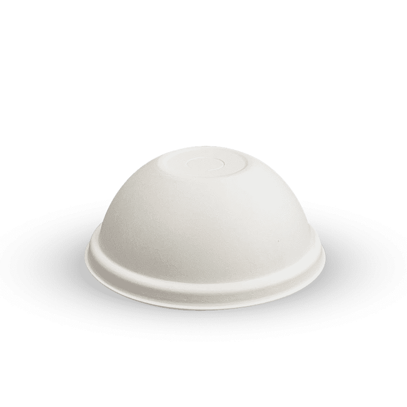 BioPak 90mm BioCane Dome Lid - white.