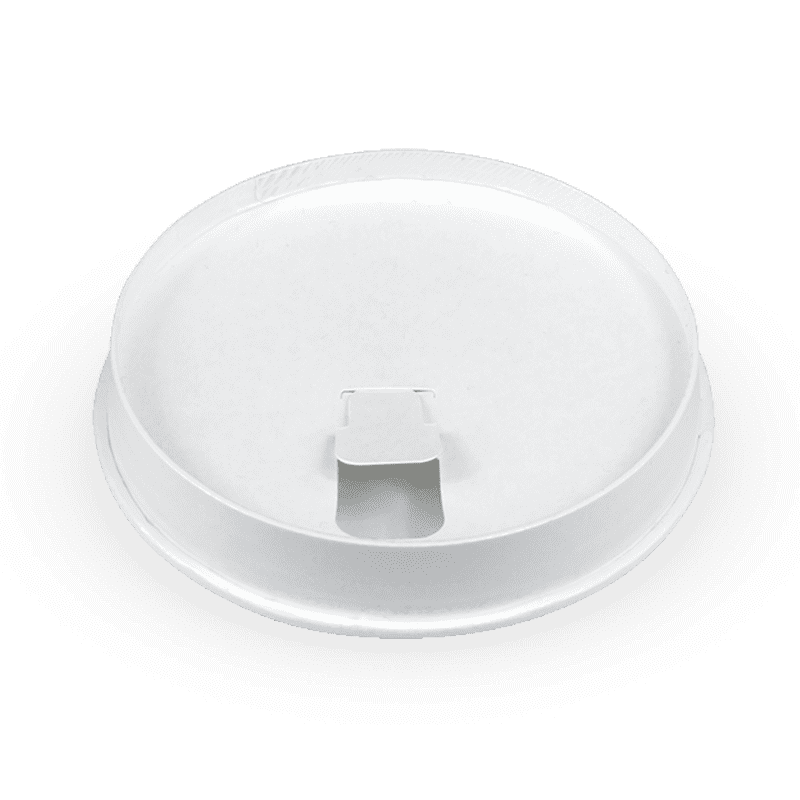 BioPak 90mm Paper Lid - white.