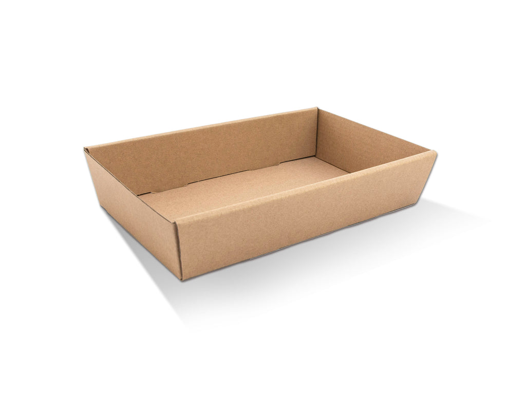 Brown Catering Tray - Large 50mm High 560x255x50 mm.