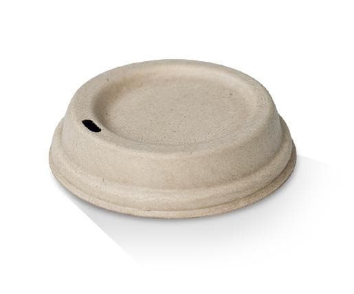 6/8/10oz Bagasse Lid (80mm) / Natural.