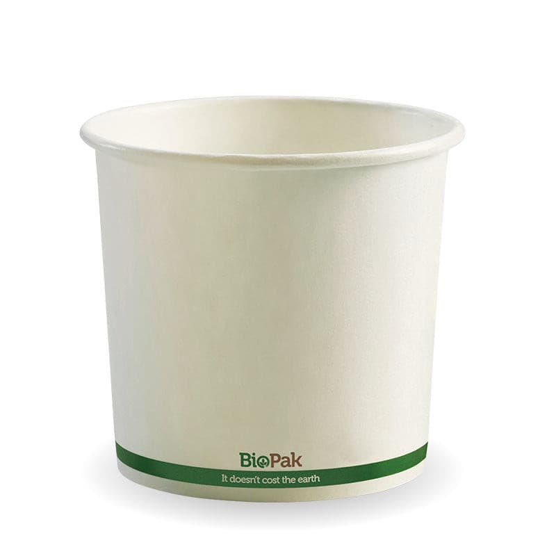 BioPak 24oz White BioBowl