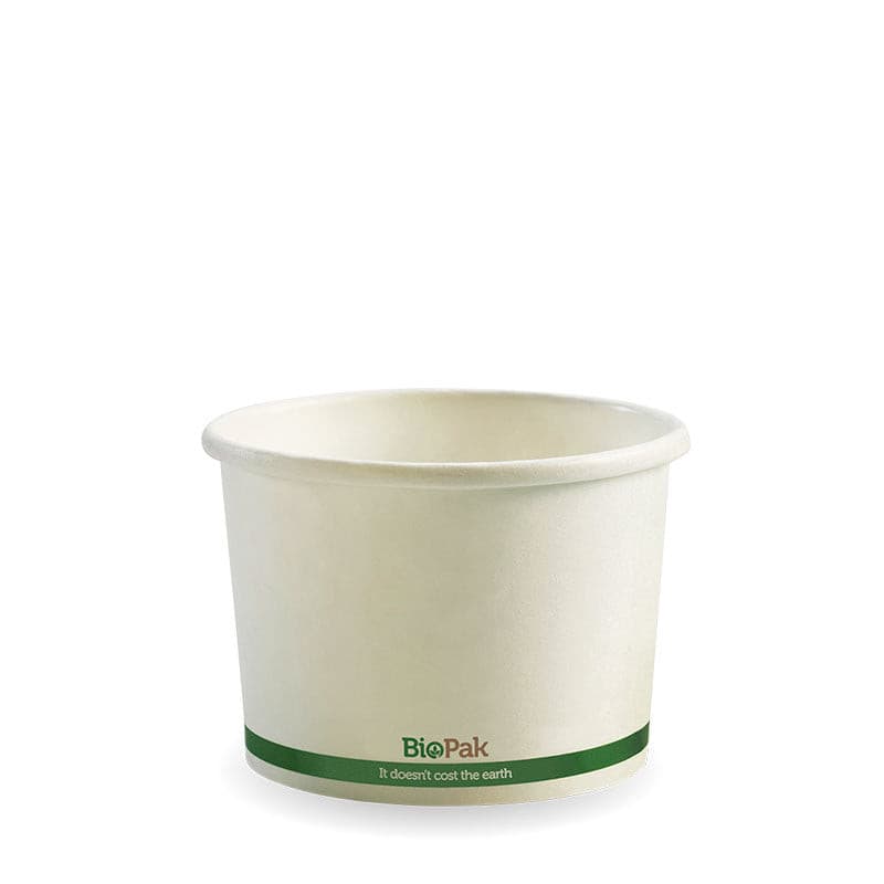 BioPak 8oz White BioBowl