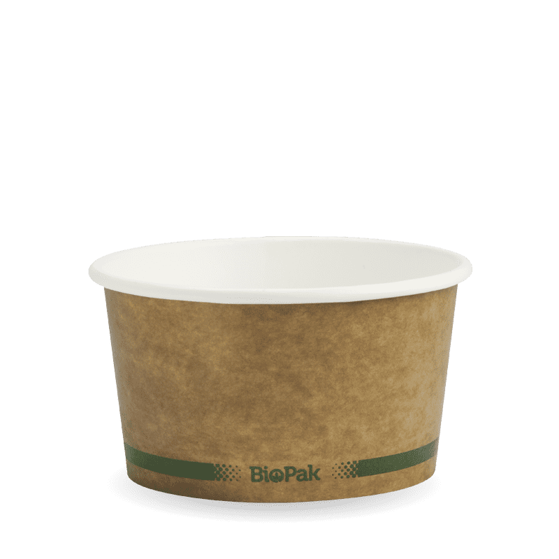 BioPak 12oz Kraft Brown BioBowl