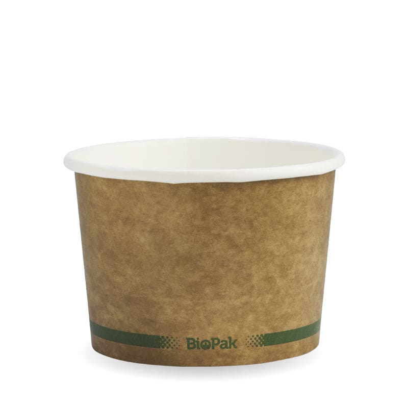 BioPak 16oz Kraft Brown BioBowl