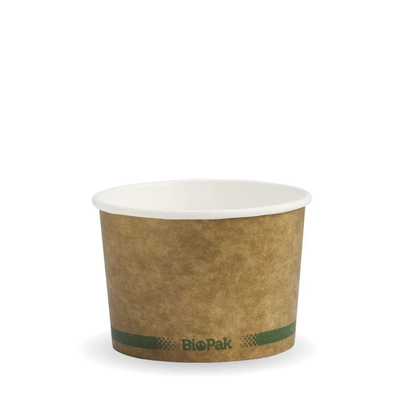 BioPak 8oz Kraft Brown BioBowl