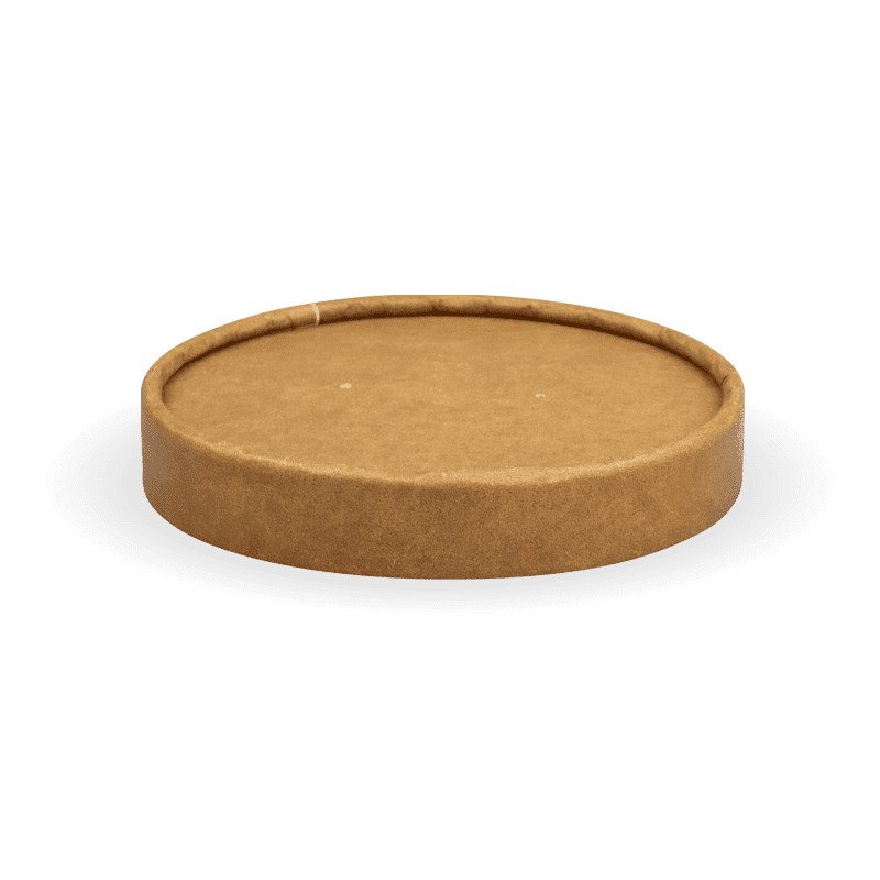 BioPak 250ml / 8oz BioBowl Kraft Paper Lid