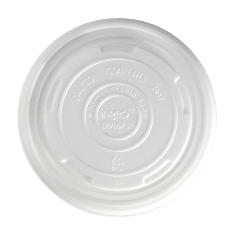 BioPak 12-32OZ BioBowl PLA Lid