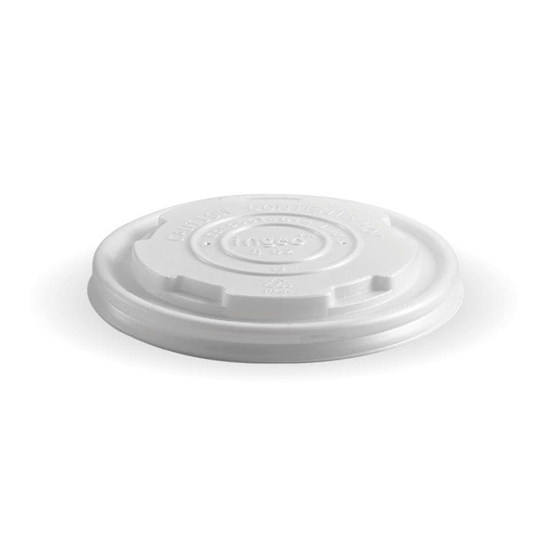 BioPak 8oz White BioBowl PLA Lid