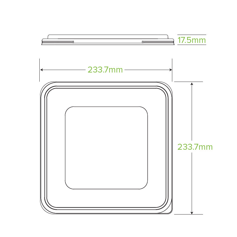 BioPak 3/4/5 Compartment PP Takeaway LARGE Lid Specifications